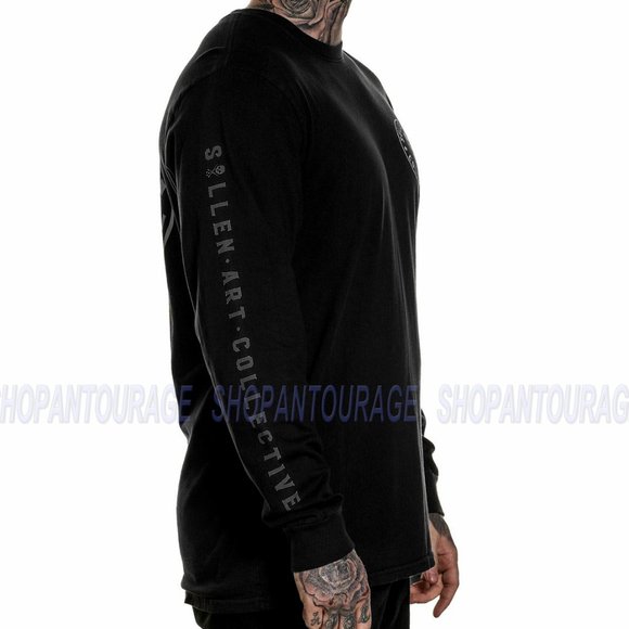 Sullen Ever Jet Black SCM3546 Long Sleeve T-shirt - Picture 3 of 7